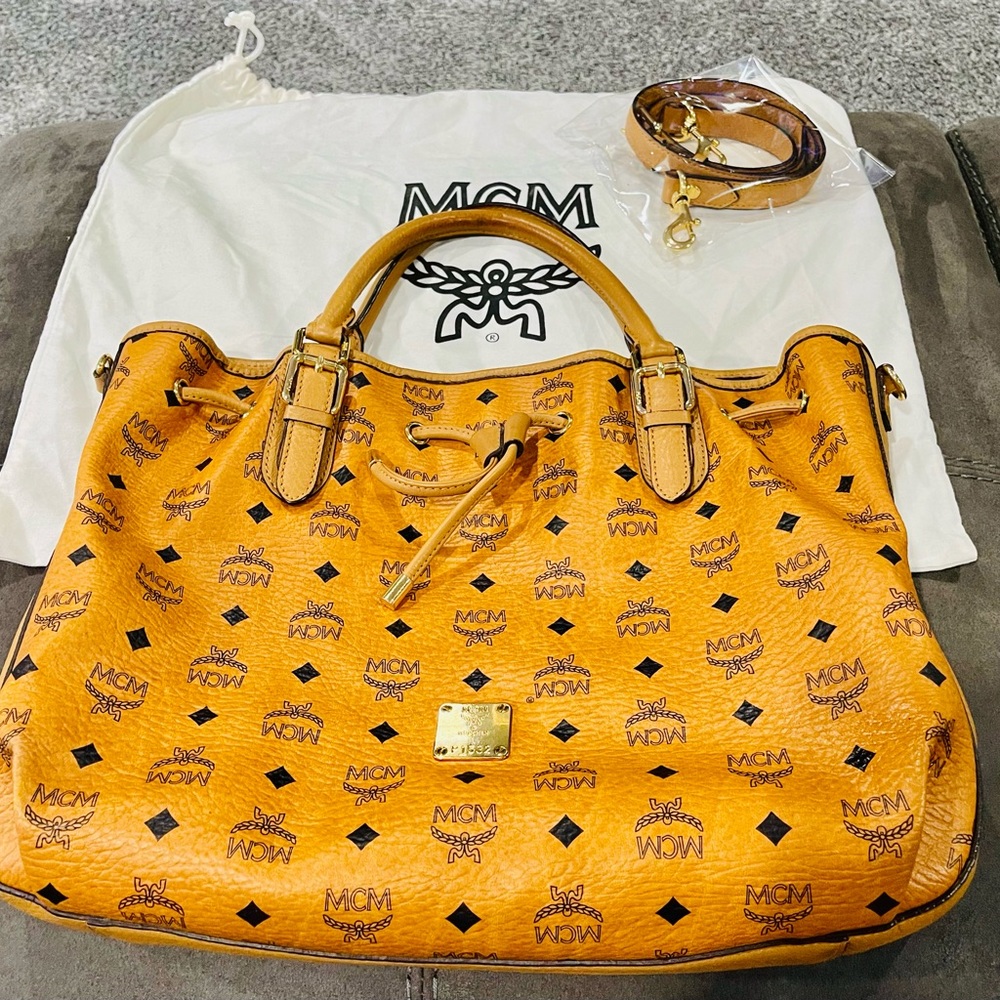 Authentic MCM two way bag